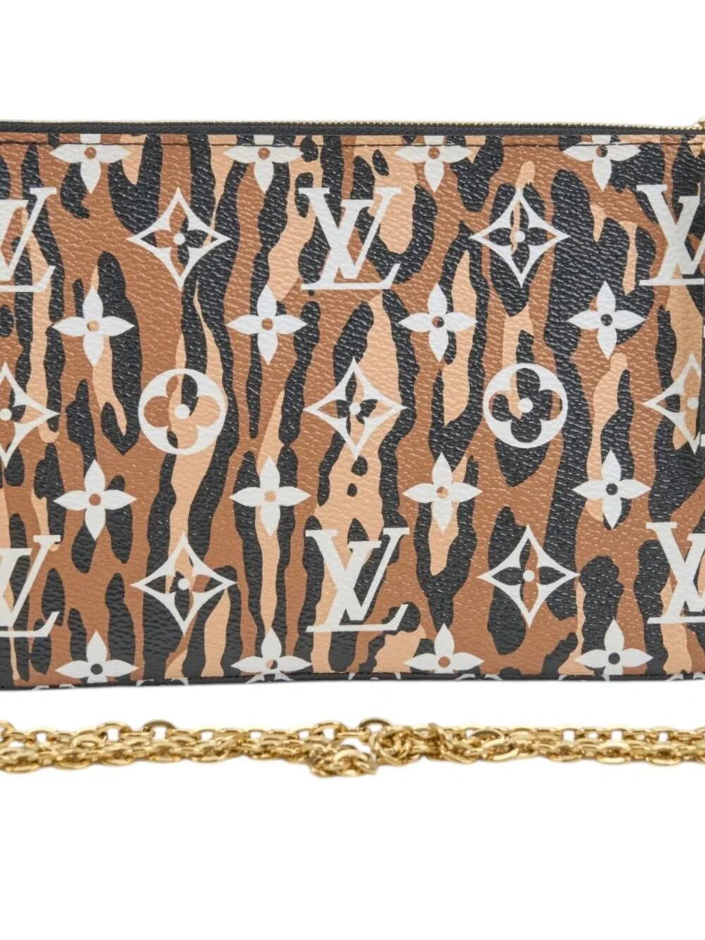 Louis Vuitton Monogram Gian Jungle Pocjette Double Zip